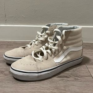 High Top Cream Vans